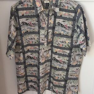 GO BAREFOOT Hawaiian Shirt Size XL